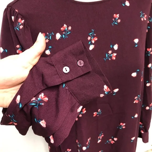 Old Navy Floral Print Dress Sz L - Picture 5 of 9